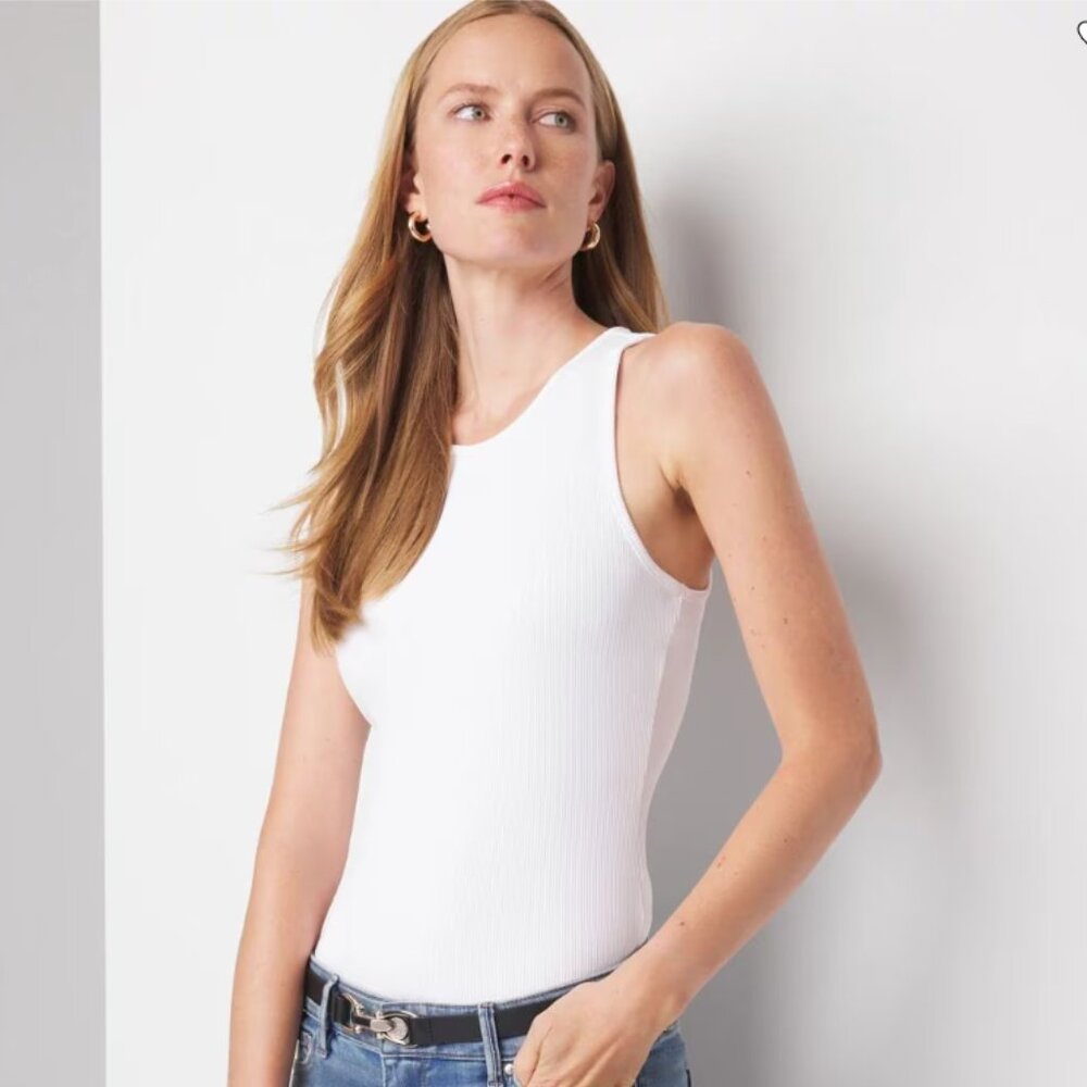 NWOT WHBM FORME™ Ribbed Stretch Tank, Size xsmall